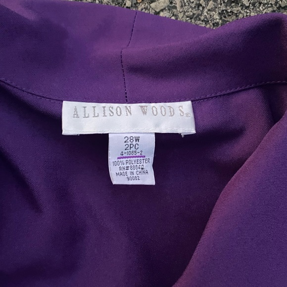 Allison Woods Women's 2 Piece Jacket/Skirt Dress Set Size 28W - Picture 15 of 16